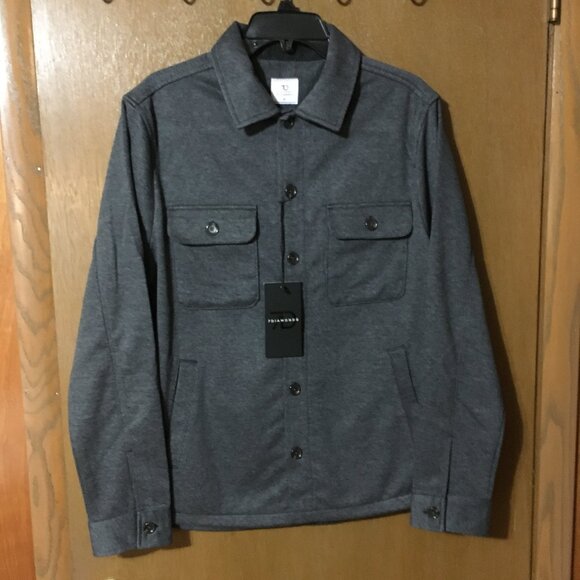 7 Diamonds Men's Charcoal Gray Shirt Jacket Shacket Size M-NWT - Picture 1 of 7